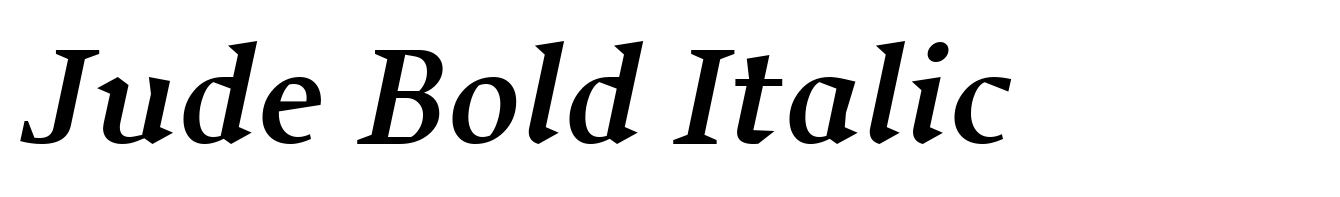 Jude Bold Italic